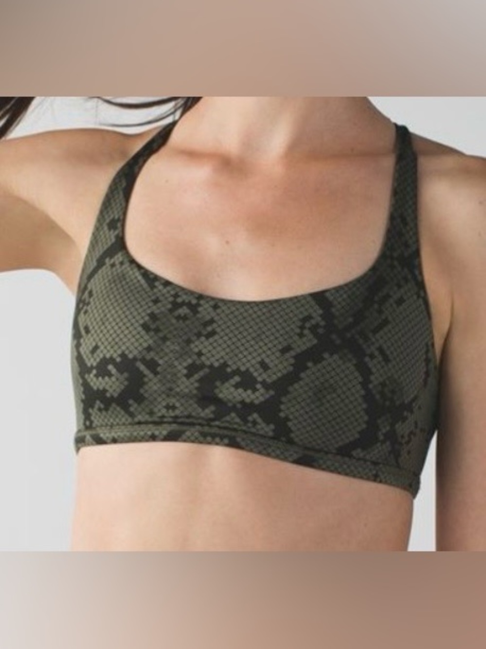 Women’s lululemon Orange/Green Bra - 4